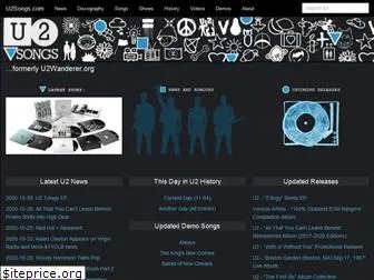 u2songs.com