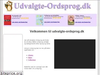 udvalgte-ordsprog.dk