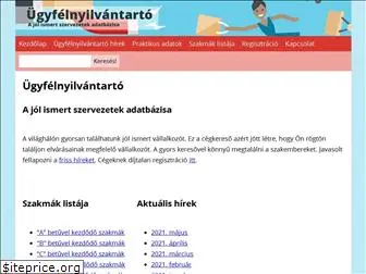 ugyfelnyilvantarto.hu