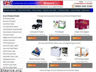 www.ukpaperonline.co.uk website price