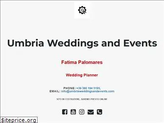 umbriaweddingsandevents.com