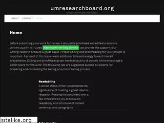 umresearchboard.org