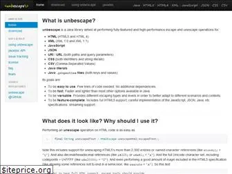 unbescape.org