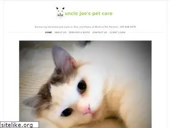 unclejoespetcare.com