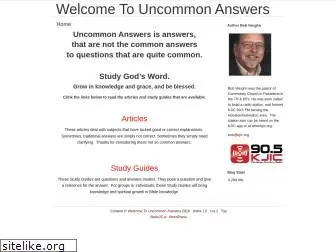 uncommonanswers.com