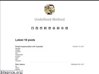 undefinedmethod.com