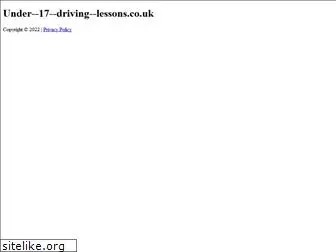 under--17--driving--lessons.co.uk