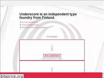 underscoretype.com