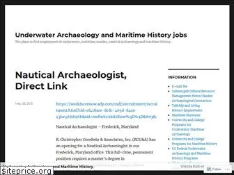 underwaterarchaeologyjobs.com