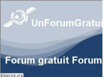 unforumgratuit.com