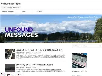 unfoundmessages.com