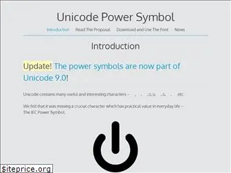 unicodepowersymbol.com