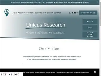 unicusresearch.com