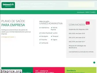 unimedadamantina.com.br