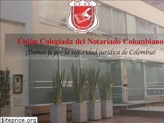 unioncolegiadadelnotariadocolombiano.com
