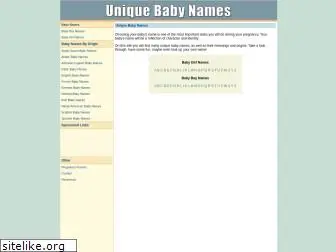 unique-baby-names.org