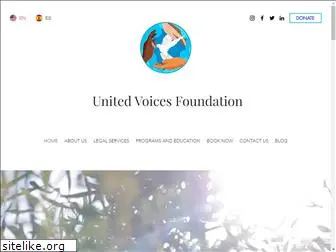 unitedvoicesfdn.org