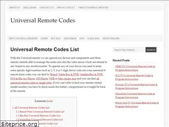 universalremote.codes