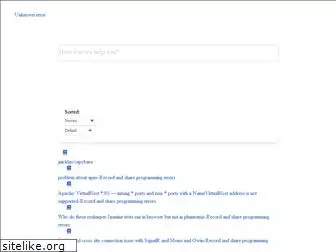 unknownerror.org