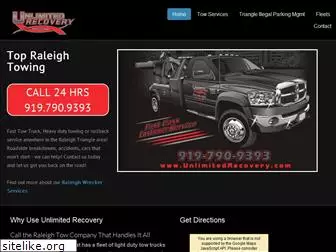 unlimitedrecoverytowing.com