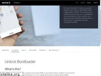 unlockbootloader.sonymobile.com