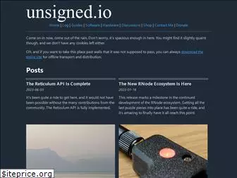 unsigned.io