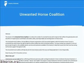 unwantedhorsecoalition.org