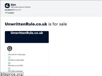 unwrittenrule.co.uk