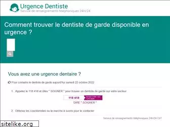 urgencedentiste.fr