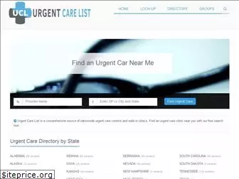 urgentcarelist.com
