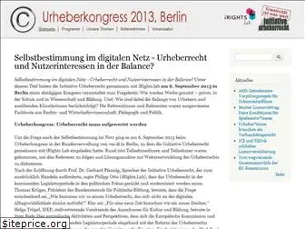 urheberkongress2013.de