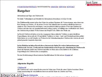 urheberrecht.justlaw.de