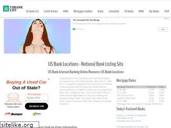 usbanklist.com