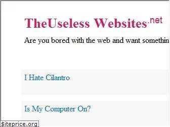 uselesswebsites.net