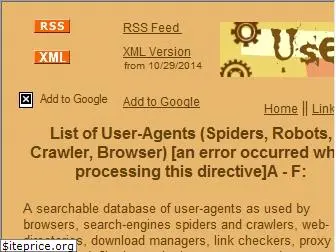 user-agents.org