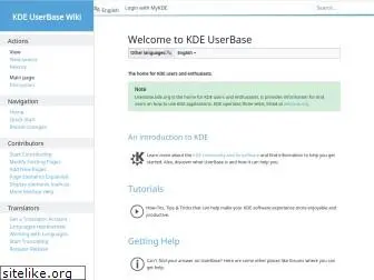 userbase.kde.org