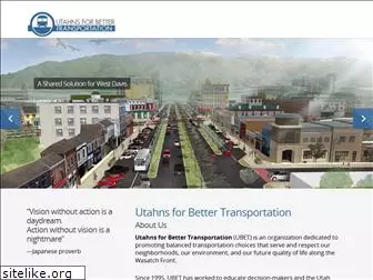 utahnsforbettertransportation.org