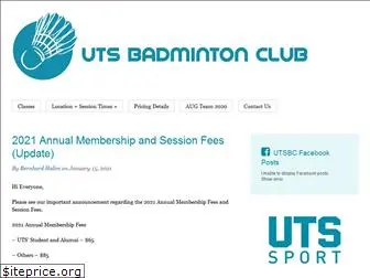 utsbadminton.com