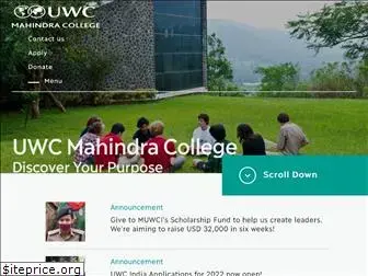 uwcmahindracollege.org