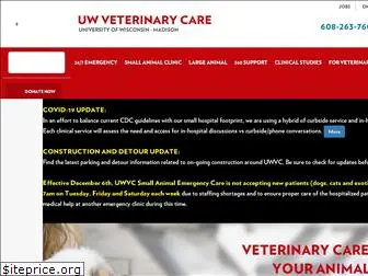 uwveterinarycare.wisc.edu