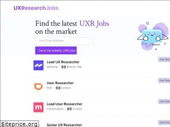 uxresearchjobs.com
