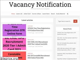 vacancynotification.in