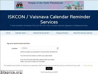 vaisnavacalendar.info