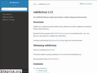 validictory.readthedocs.org