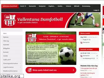 vallentunadamfotboll.se