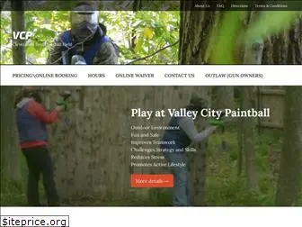 valleycitypaintball.com