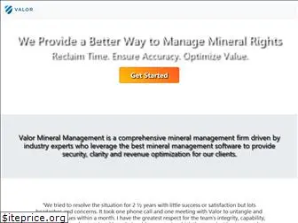 valormineralmanagement.com