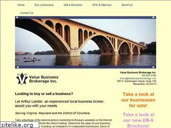 valuebusinessbrokerage.com