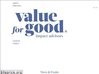 valueforgood.com