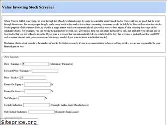 valueinvestingscreener.com